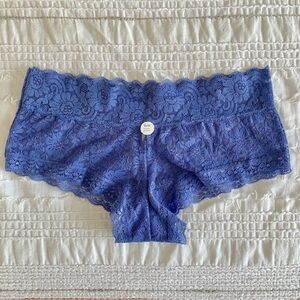 Blue Lace Boyshort Panties Women’s Size Medium